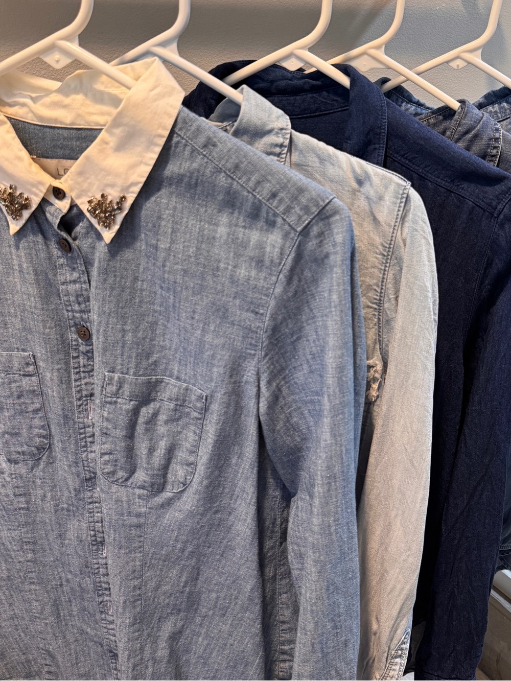 💙👖 Chambray Shirt Bundle | LOFT & J.Crew | Women’s Small | 5 Pieces